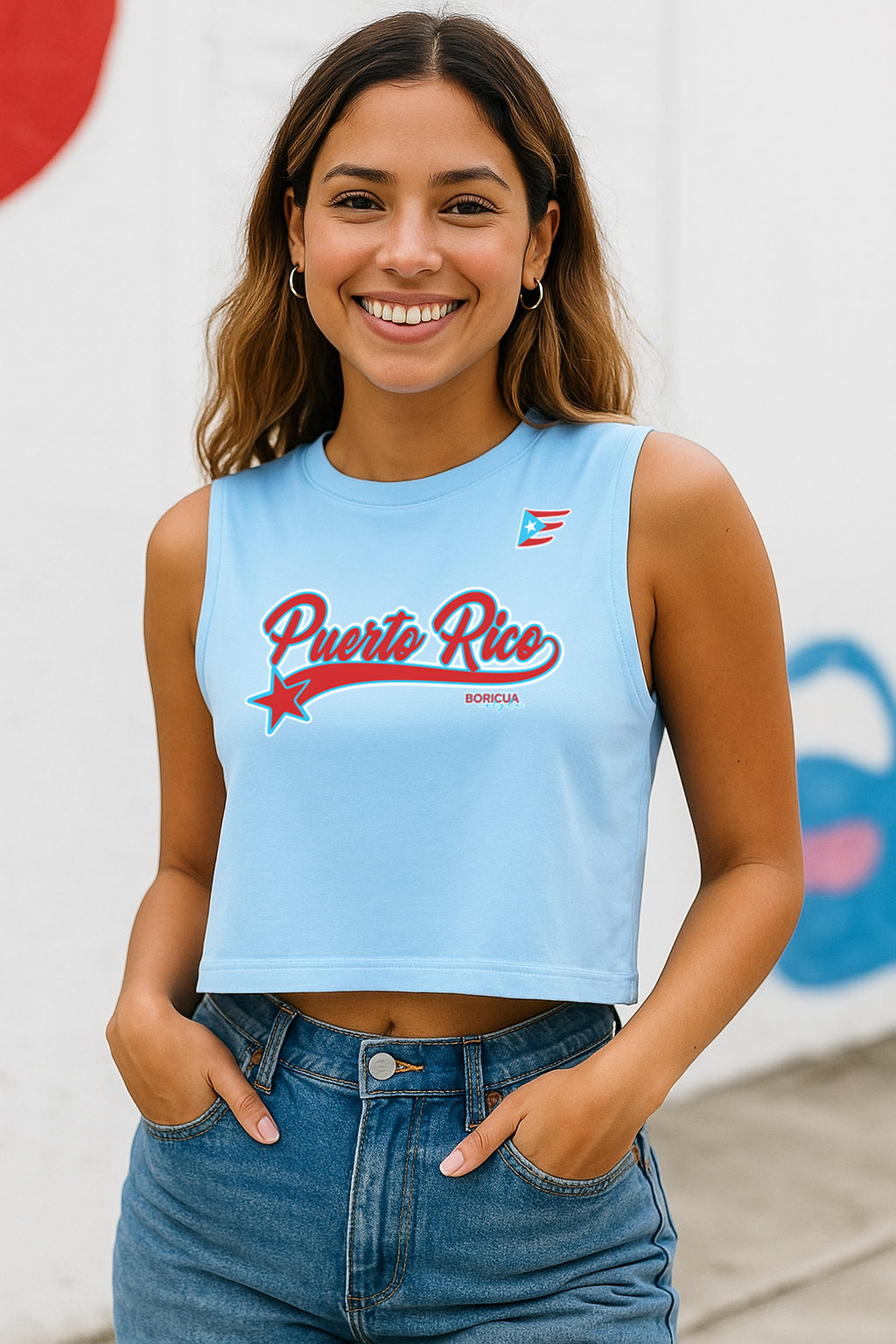 La Isla Nos Llama Tank Top Crop