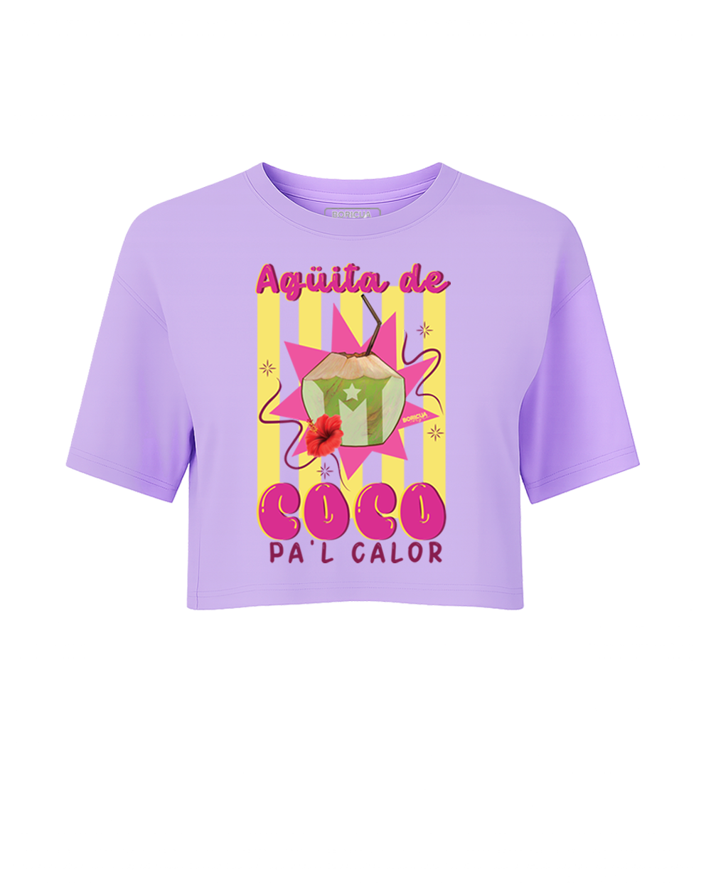 Agüita de Coco Crop Top Oversized