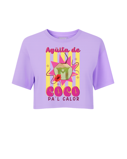 Agüita de Coco Crop Top Oversized