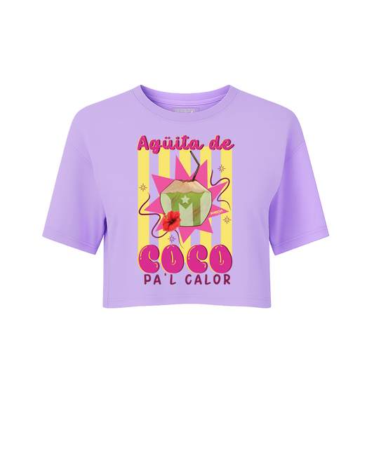 Agüita de Coco Crop Top Oversized