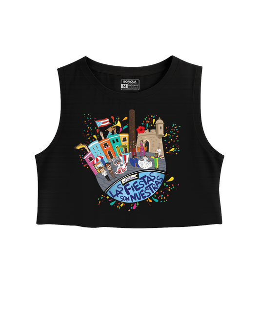 Voy Subiendo, Voy Bajando Tank Top Crop Woman